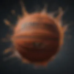 Abstract digital art representing the NBA Top Shot phenomenon