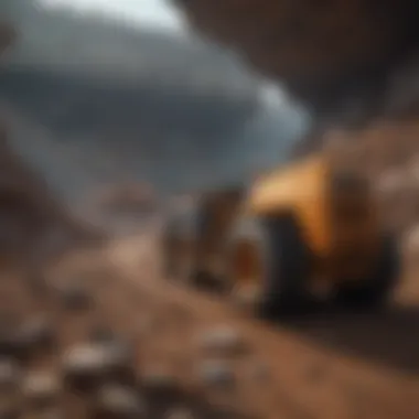 Future trends in cryptocurrency mining displayed through futuristic imagery