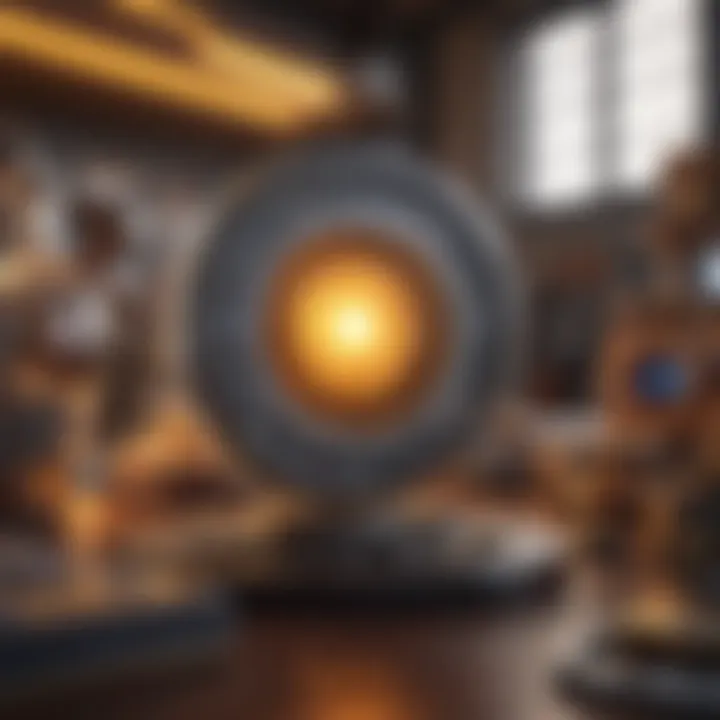 Creative visualization of NFT creation process