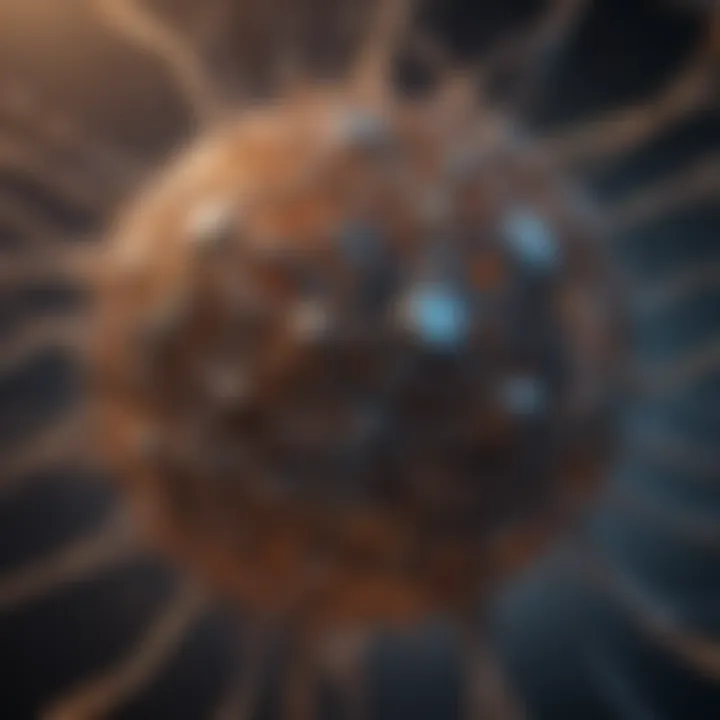 Intricate network of NFTs and digital art connections
