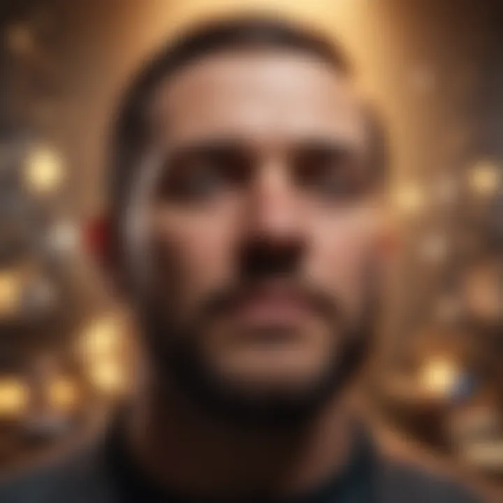 An abstract digital art piece representing the concept of NFTs.