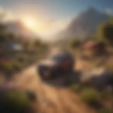 NFT Land's Digital Impact Artistic interpretation of the impact of NFT land on the digital landscape