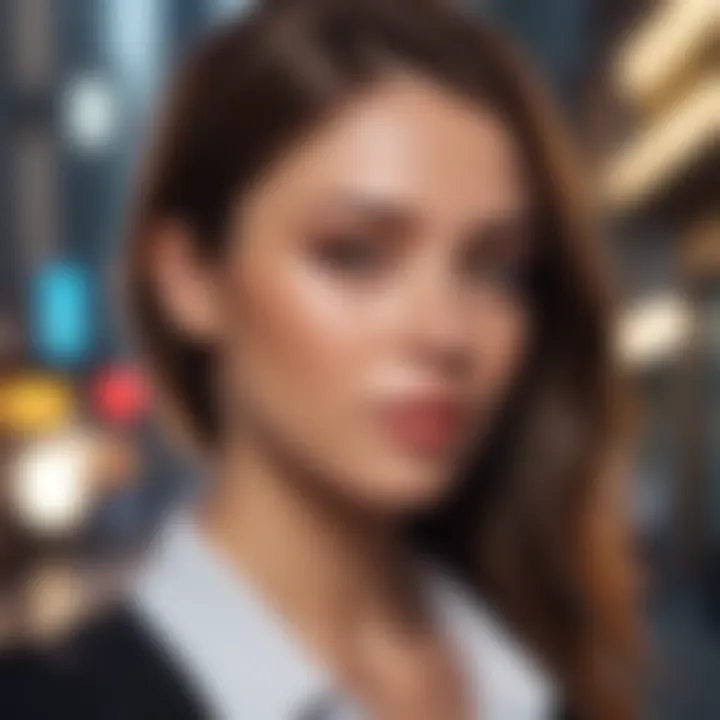 Futuristic visualization of NFT profile pictures shaping the virtual world