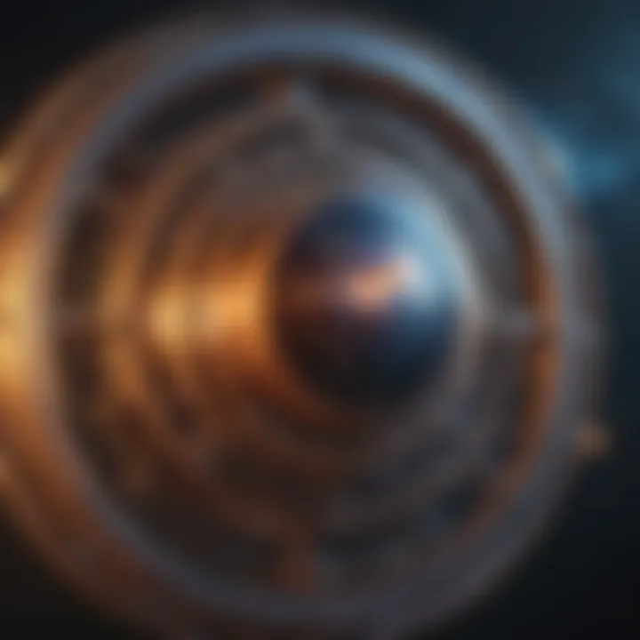 Symbolic representation of the cosmos connecting various elements of existence