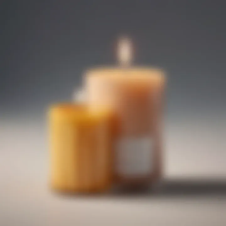 Candle with optimal wick length and wax type