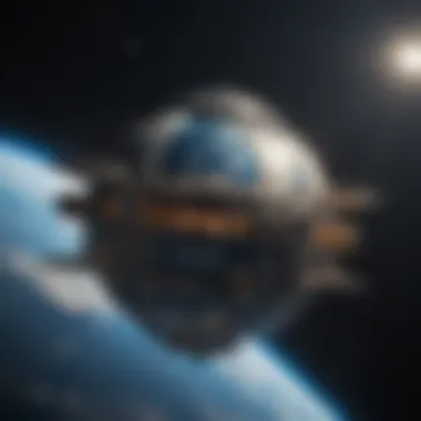 Orbital Space Station with Earth View