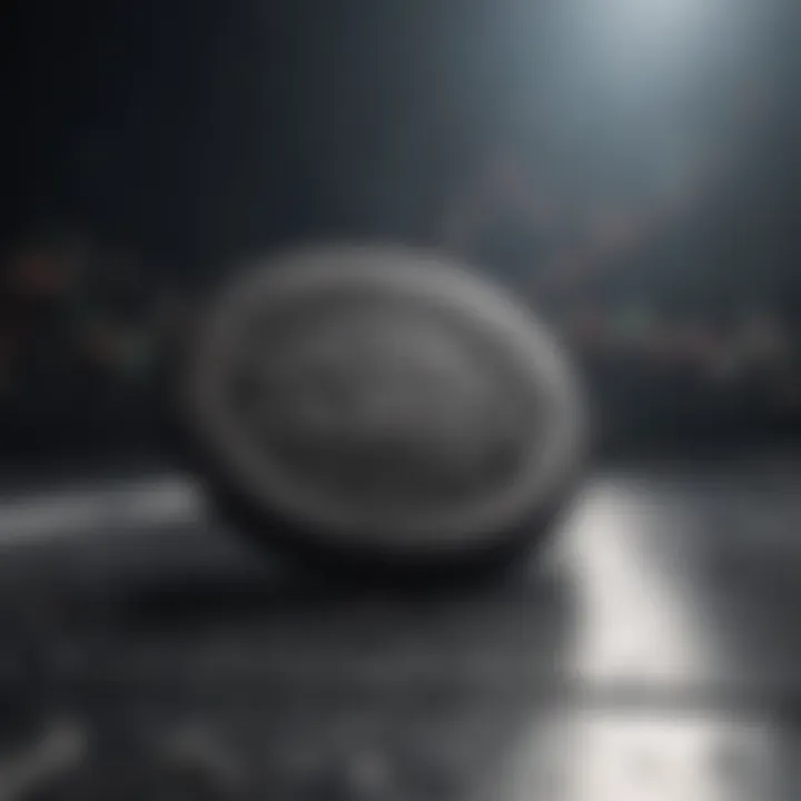 Abstract depiction of Oreo cookie amidst financial charts