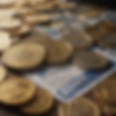 Illustration representing global currency conversion on PayPal