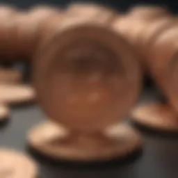 Diverse penny cryptocurrencies on a digital exchange