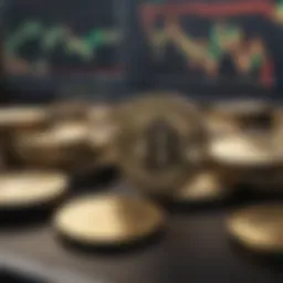 Currency exchange market analysis concept