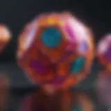 Vividly colored geometric shapes in motion