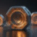 Abstract concept of blockchain technology