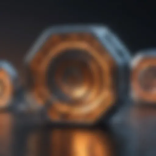 Abstract concept of blockchain technology