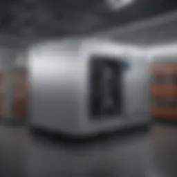 Refrigerated storage facility showcasing advanced cooling systems