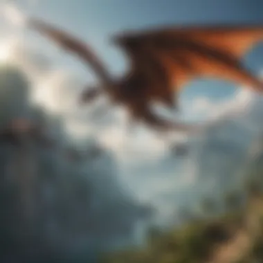 Pteranodon Flying Over Dino Land