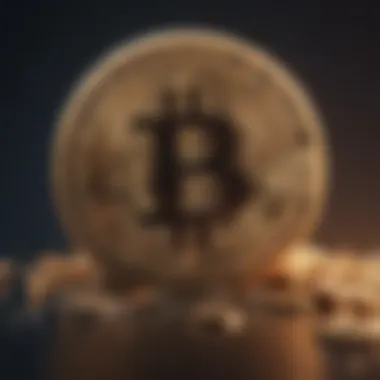 A conceptual illustration highlighting public perception's impact on Bitcoin's growth