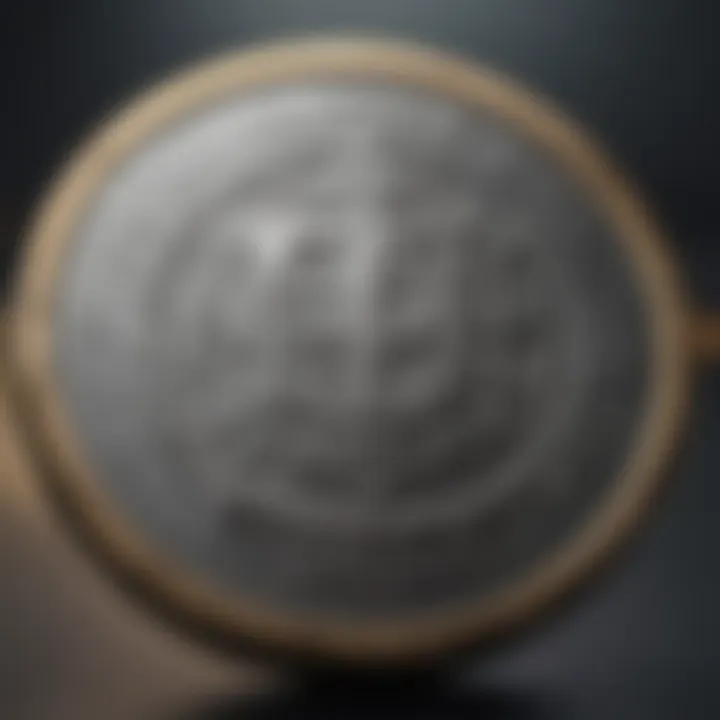 Detailed depiction of a quarter coin