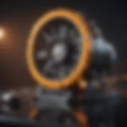 An artistic representation of razor gaming technology