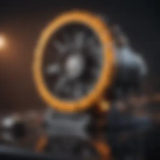 An artistic representation of razor gaming technology