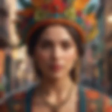 Vibrant cultural collage showcasing the diversity and richness of Latin American heritage