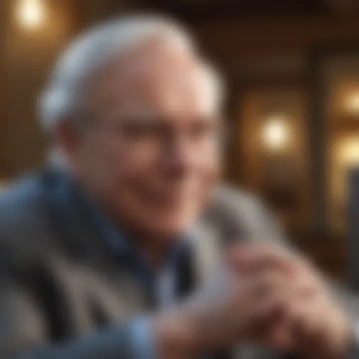 Warren Buffett engaging in philanthropic activities