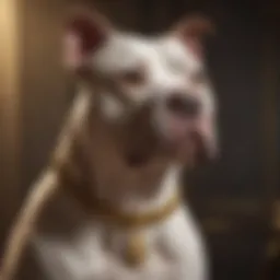Elegant Pitbull in a Regal Pose