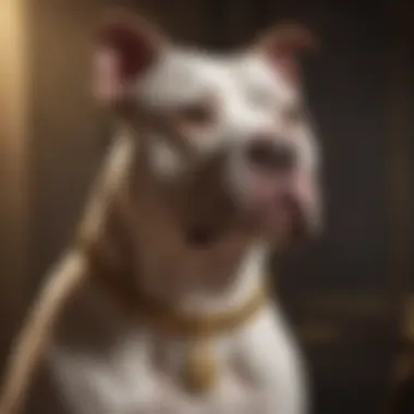 Majestic Pitbull Portraying Elegance Elegant Pitbull in a Regal Pose