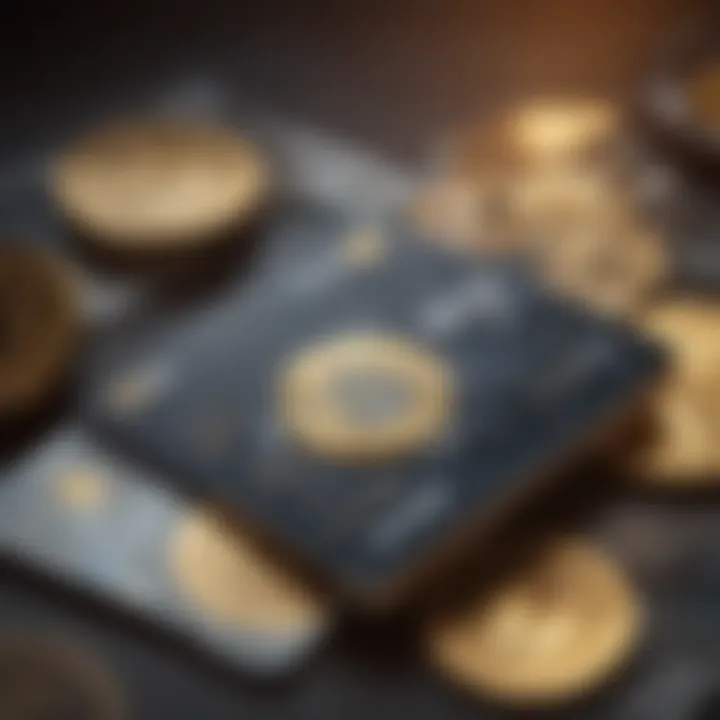 A conceptual graphic showcasing the regulatory landscape surrounding cryptocurrency credit cards.