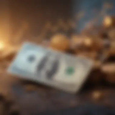 Graph depicting market dynamics influencing dollar rates