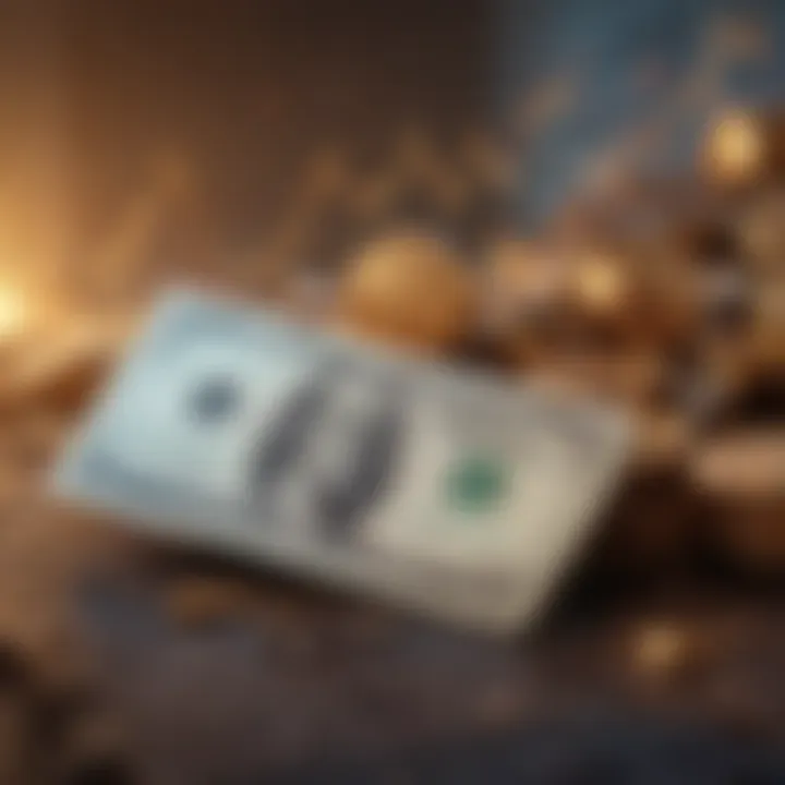 Graph depicting market dynamics influencing dollar rates