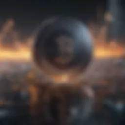 Abstract representation of ripple rate in financial sector