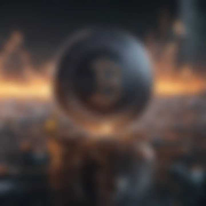 Abstract representation of ripple rate in financial sector