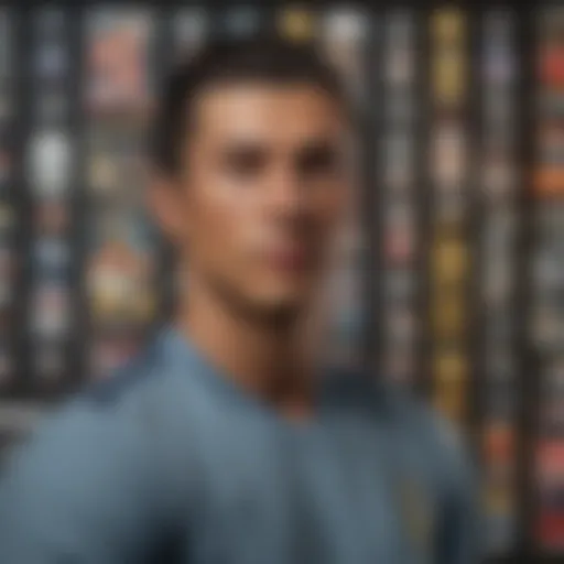Cristiano Ronaldo with merchandise collection