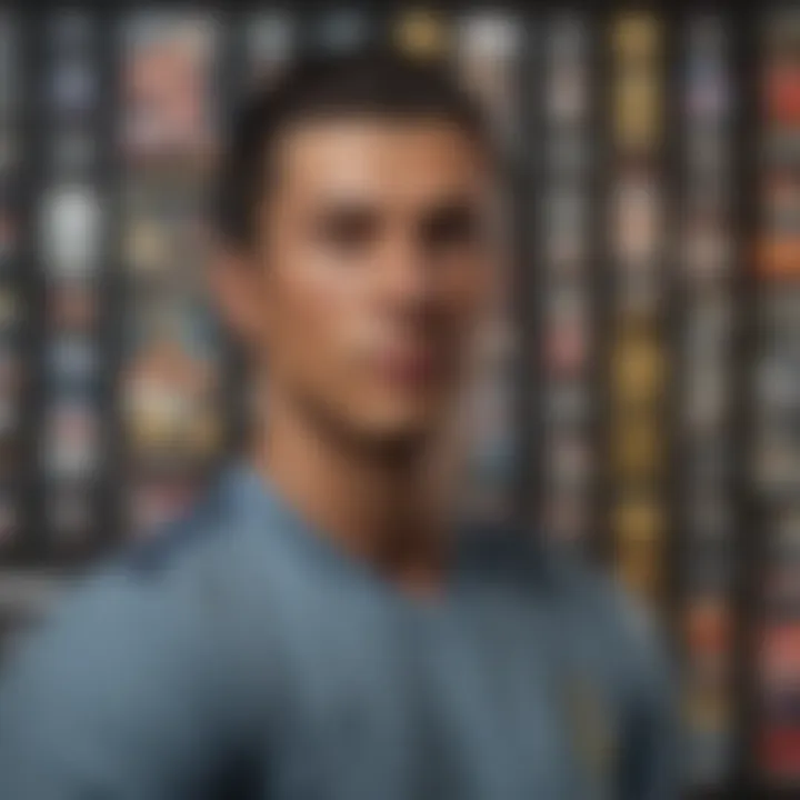 Cristiano Ronaldo with merchandise collection