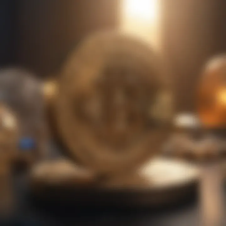 Conceptual illustration of decentralized platform for crypto trading