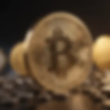 Graphic depicting the growth of a digital currency portfolio