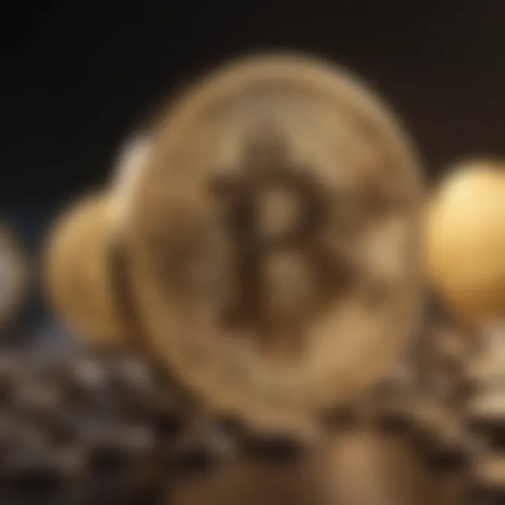 Graphic depicting the growth of a digital currency portfolio