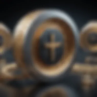Conceptual depiction of secure blockchain technology