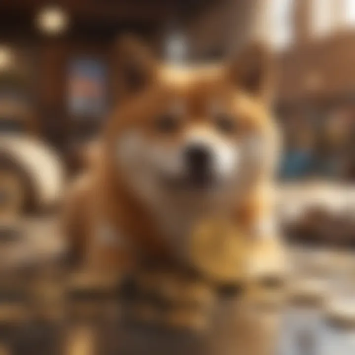 Abstract representation of Shiba Coin's market potential