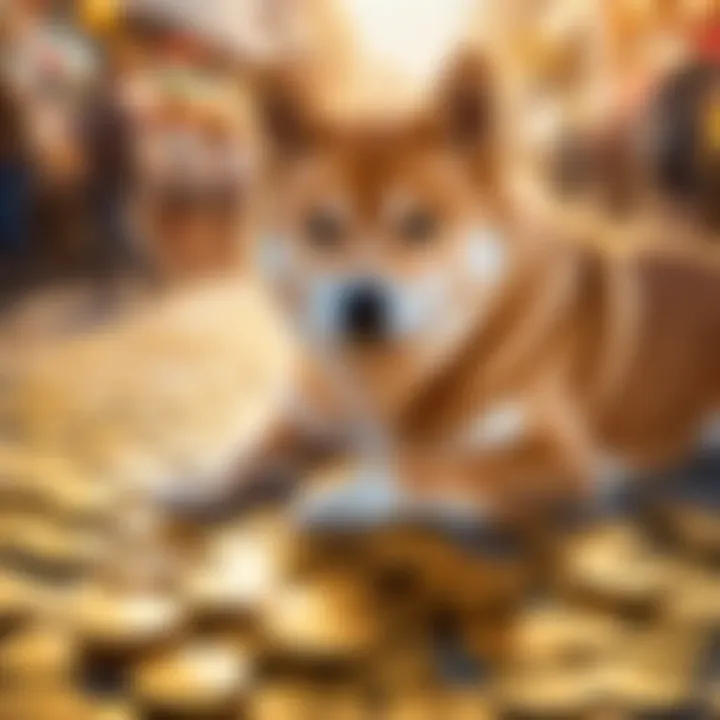 Symbolic representation of Shiba Inu coin's impact on the market