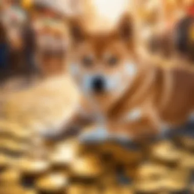 Empowering Market Influence Symbolic representation of Shiba Inu coin's impact on the market
