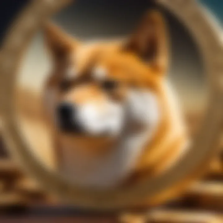 Visual depiction of Shiba Inu coin's unique features
