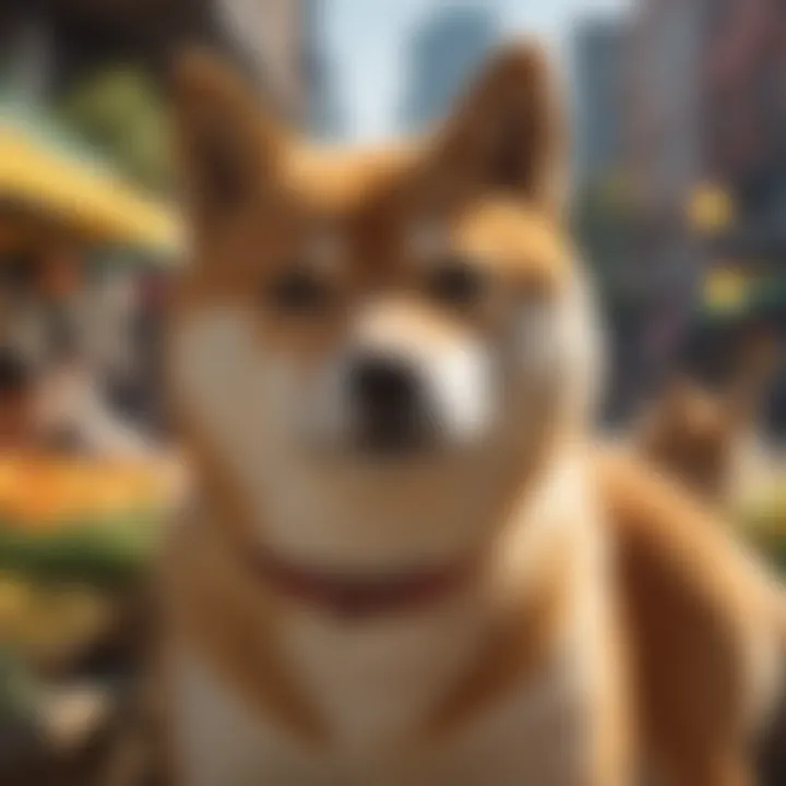 Graph showing market trends impacting Shiba Inu's presence on Binance