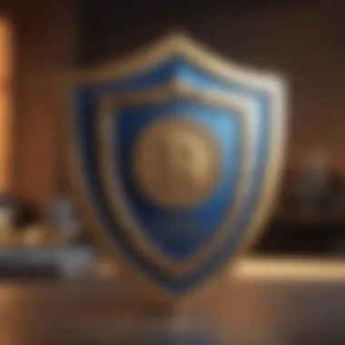 Shield Symbolizing Protection of Insurance Documents