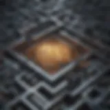 Abstract representation of small crypto exchanges in a digital maze