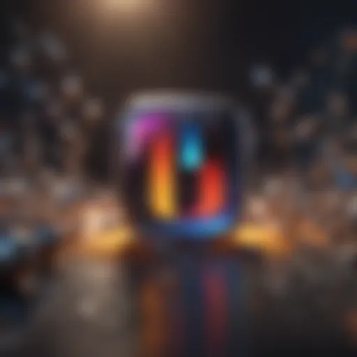 Abstract representation of social media influencing communication dynamics