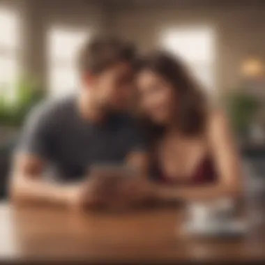 Redefined Relationships in the Digital Era Artistic depiction of social media's impact on modern relationships