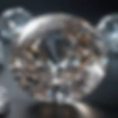 Sparkling diamond close-up