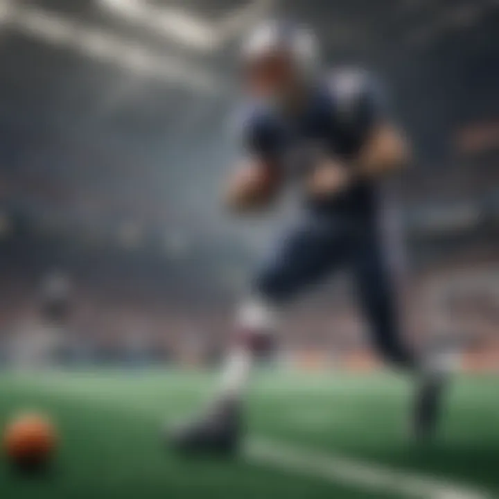 Artistic interpretation of the intersection of sports and technology