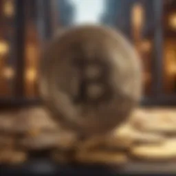 Illustration depicting the concept of staking in cryptocurrency